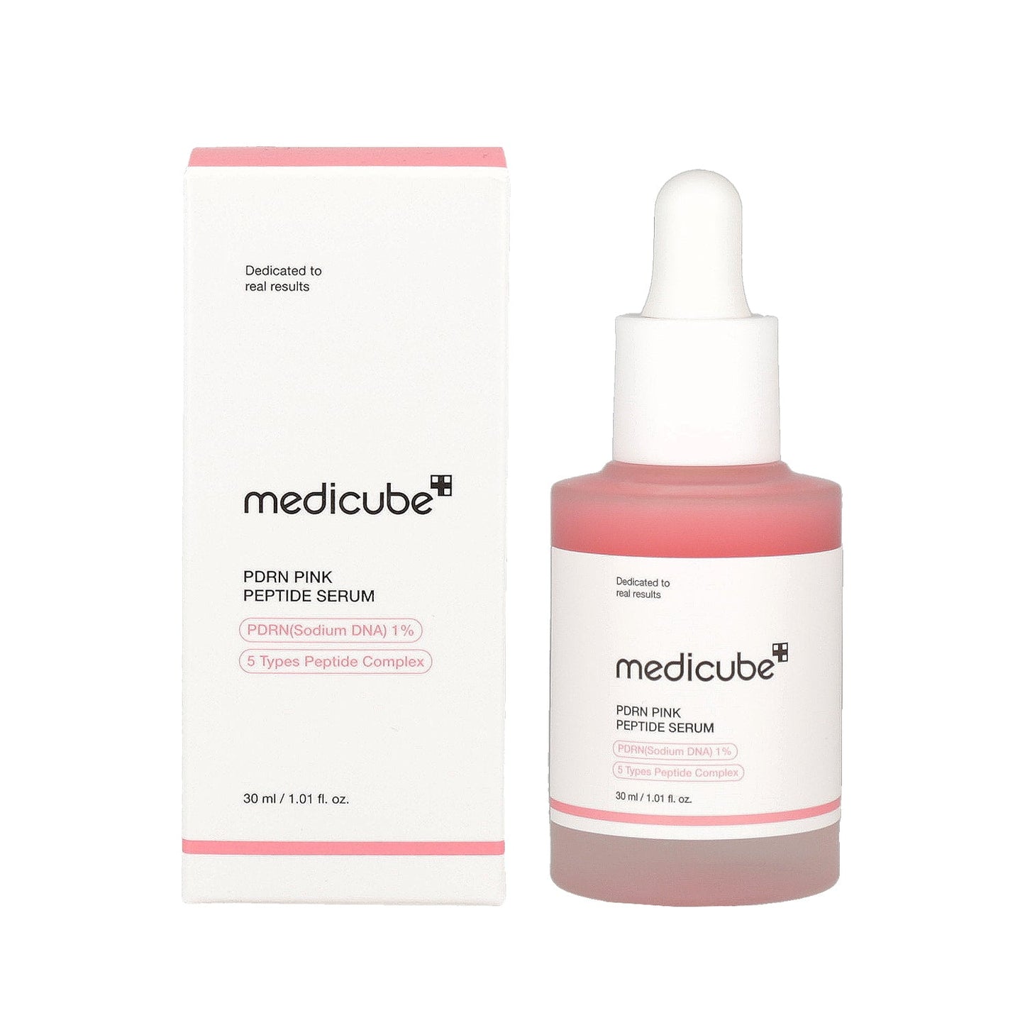 Medicube PDRN Pink Peptide Serum bottle and box 30ml