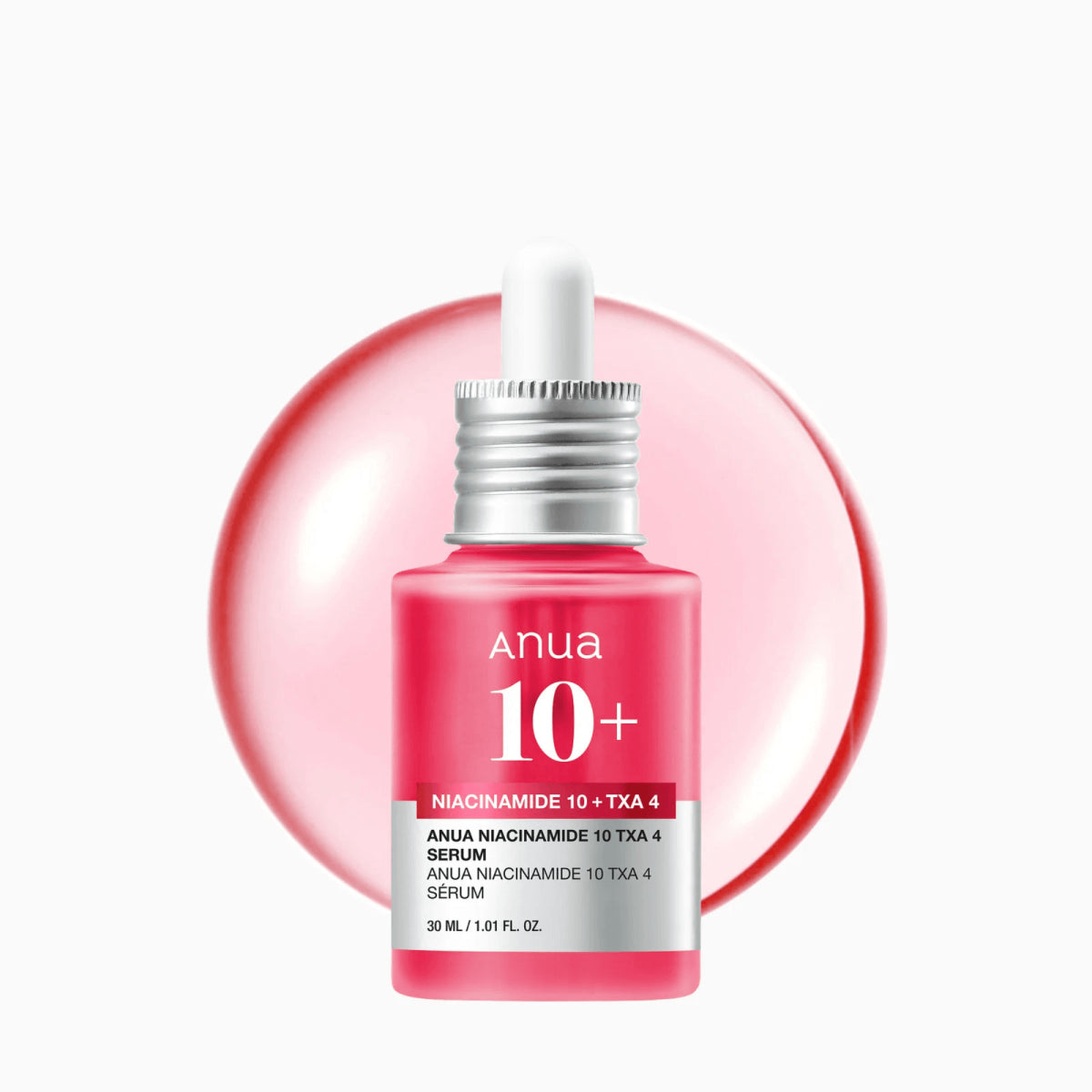 Anua Niacinamide 10 TXA 4 pink brightening serum bottle