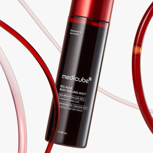 Medicube Red Acne Body Peeling Shot exfoliating body treatment bottle