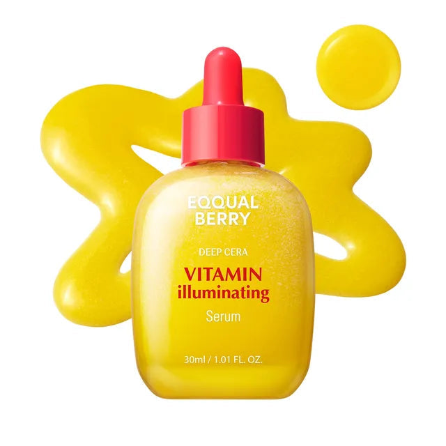 EquqalBerry Vitamin Illuminating Serum brightening yellow bottle