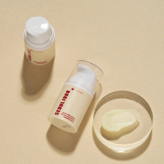 Seoul 1988 retinol serum bottle with creamy texture