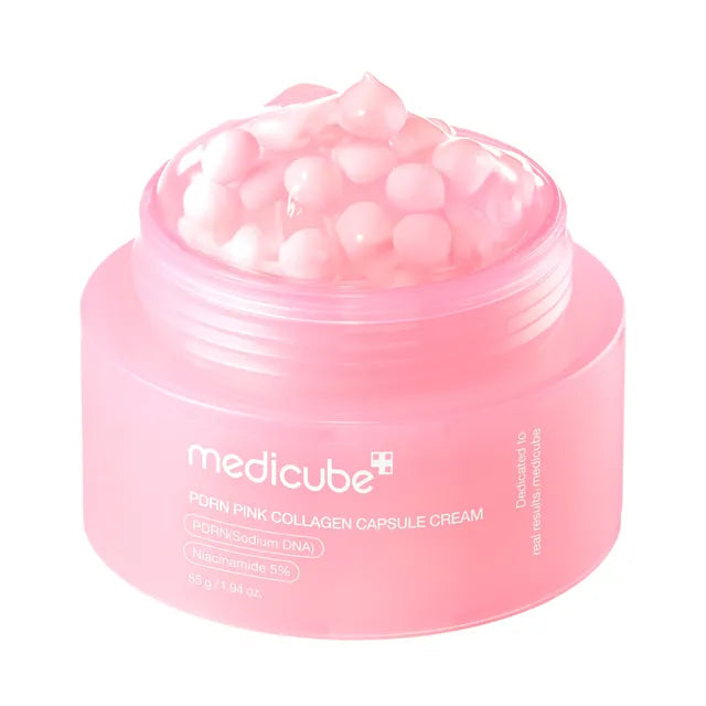 Medicube PDRN Pink Collagen Capsule Cream firming pink moisturizer 55g