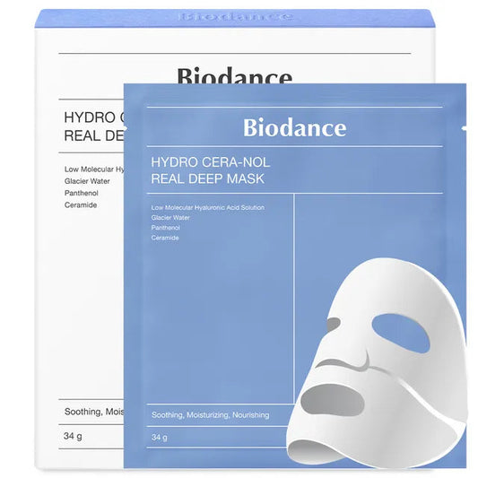 Biodance Hydro Cera-Nol Real Deep Mask sheet mask blue packaging